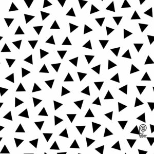 P&P013 triângulo minimalista - Branco