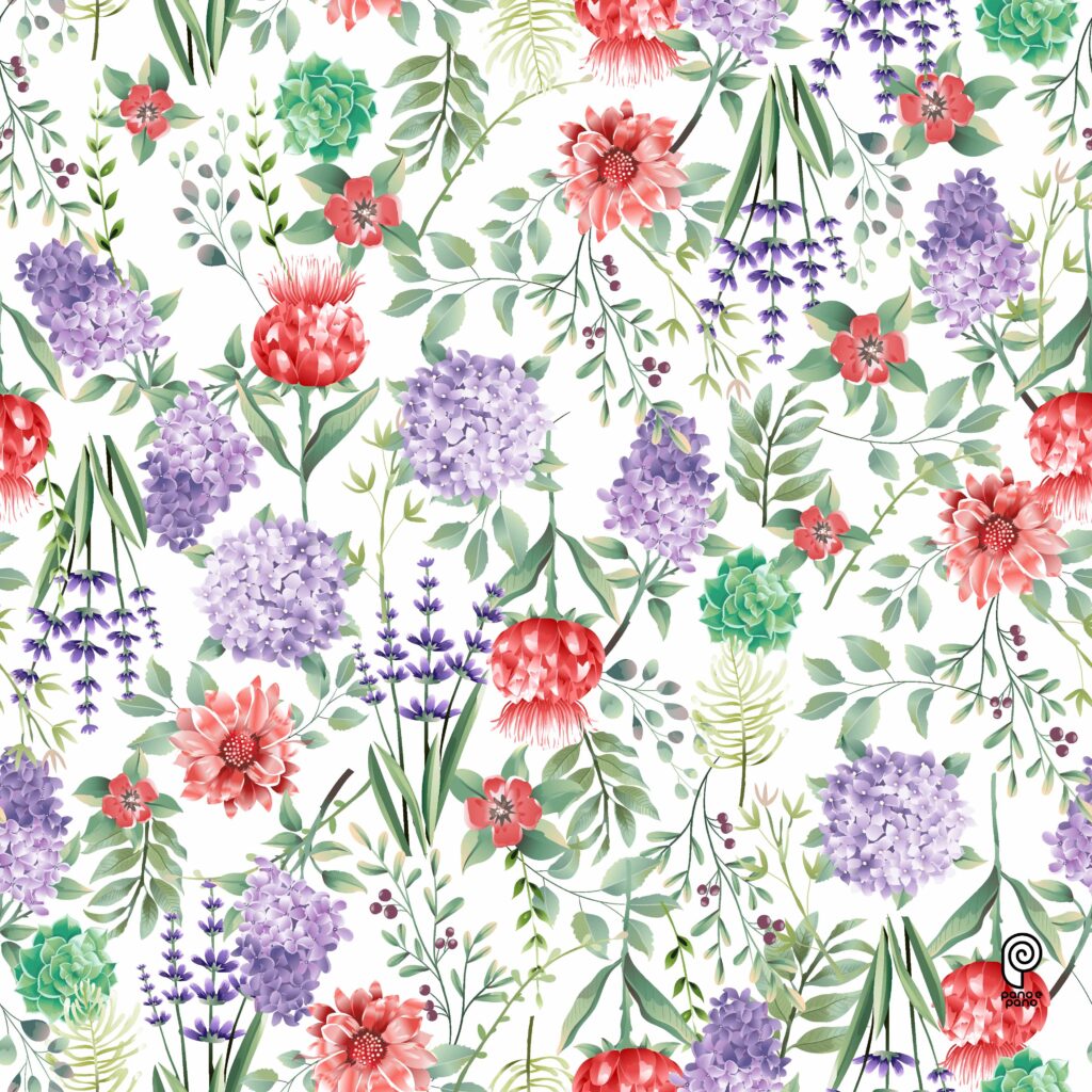 P&P048 Floral - Branco