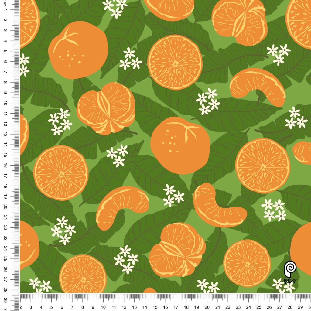 P&P084 Tangerinas - Verde - Régua